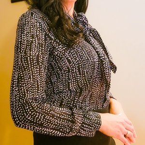 Croft & Barrow Pussycat Bow Blouse